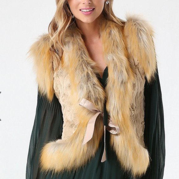 Bebe fur vest Clearance